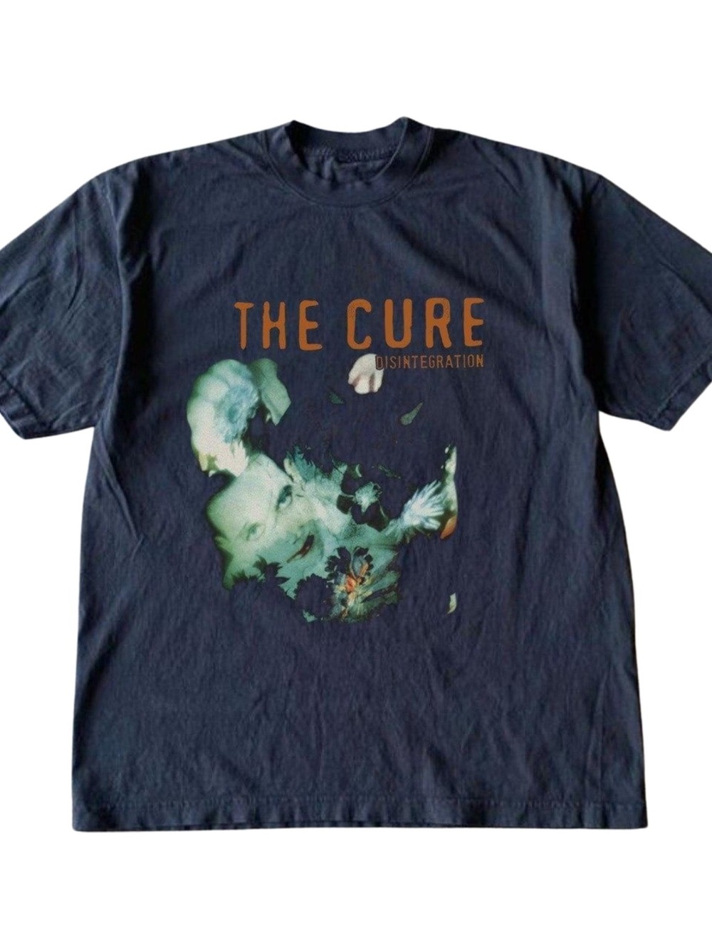 Gildan The Cure Disintegration Tour Tee - Navy with Orange and Green Art